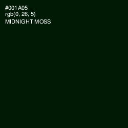 #001A05 - Midnight Moss Color Image